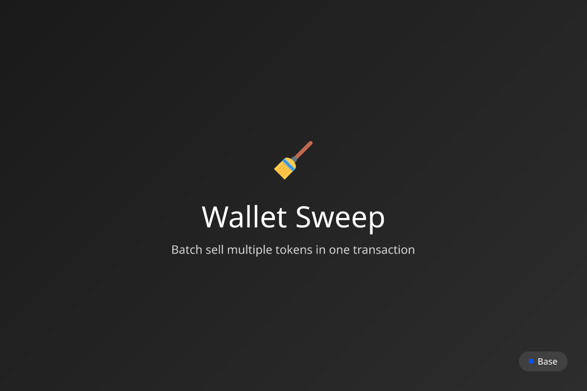 Wallet Sweep - Farcaster Mini Apps
